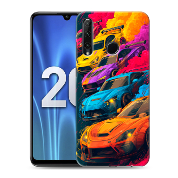Силиконовый чехол на Huawei Honor 20 Lite с принтом Тачки Силиконовый чехол на Huawei Honor 20 Lite с принтом Тачки