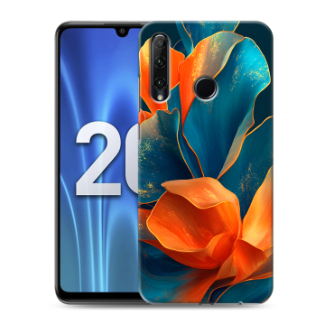 Силиконовый чехол на Huawei Honor 20 Lite с принтом Цветы Силиконовый чехол на Huawei Honor 20 Lite с принтом Цветы