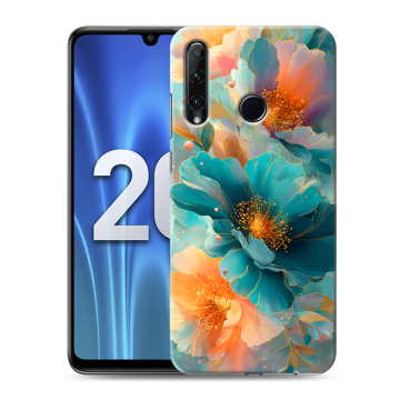 Силиконовый чехол на Huawei Honor 20 Lite с принтом Цветы Силиконовый чехол на Huawei Honor 20 Lite с принтом Цветы