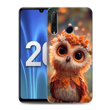 Силиконовый чехол на Huawei Honor 20 Lite с принтом Милая сова
