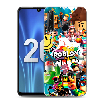 Силиконовый чехол на Huawei Honor 20 Lite с принтом Roblox Роблокс Силиконовый чехол на Huawei Honor 20 Lite с принтом Roblox Роблокс