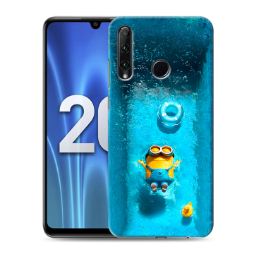 Силиконовый чехол на Huawei Honor 20 Lite с принтом Миньоны Силиконовый чехол на Huawei Honor 20 Lite с принтом Миньоны