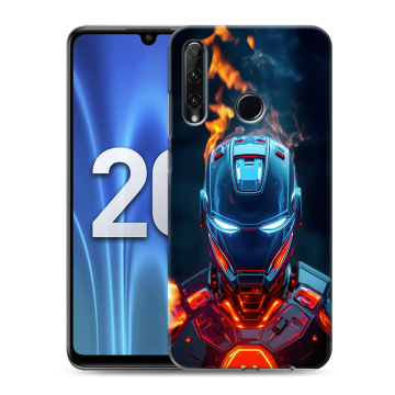 Силиконовый чехол на Huawei Honor 20 Lite с принтом IronMan Железный человек