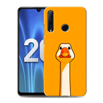 Силиконовый чехол на Huawei Honor 20 Lite с принтом Смешная утка