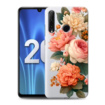 Силиконовый чехол на Huawei Honor 20 Lite с принтом цветы
