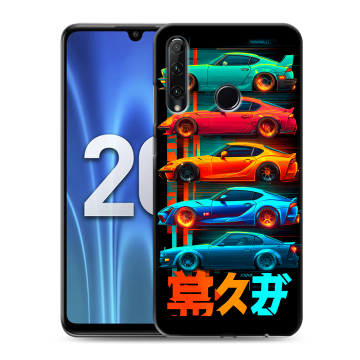 Силиконовый чехол на Huawei Honor 20 Lite с принтом машины тачки