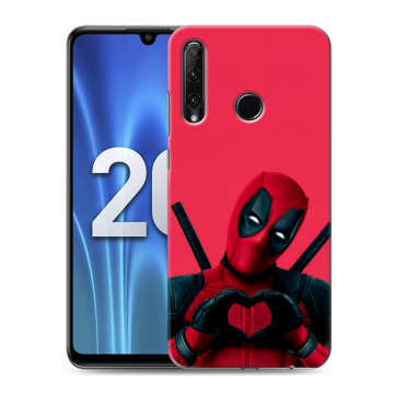 Силиконовый чехол на Huawei Honor 20 Lite с принтом Дедпул Deadpool