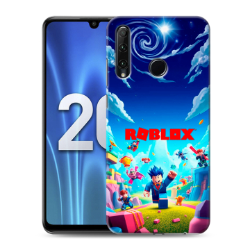 Силиконовый чехол на Huawei Honor 20 Lite с принтом Roblox Роблокс