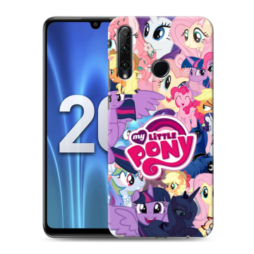 Силиконовый чехол на Huawei Honor 20 Lite с принтом My little pony Дружба чудо