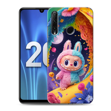 Силиконовый чехол на Huawei Honor 20 Lite с принтом Labubu Лабубу