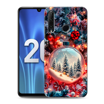 Силиконовый чехол на Huawei Honor 20 Lite с принтом Новый год Силиконовый чехол на Huawei Honor 20 Lite с принтом Новый год