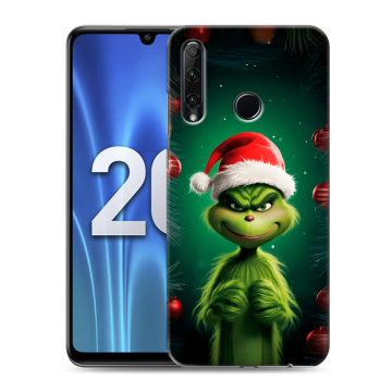 Силиконовый чехол на Huawei Honor 20 Lite с принтом Гринч Новый год Рождество Силиконовый чехол на Huawei Honor 20 Lite с принтом Гринч Новый год Рождество