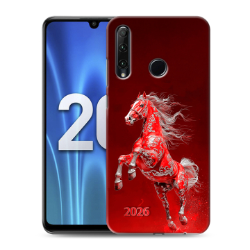 Силиконовый чехол на Huawei Honor 20 Lite с принтом Новый год Силиконовый чехол на Huawei Honor 20 Lite с принтом Новый год