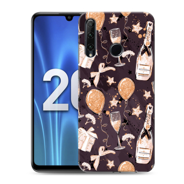 Силиконовый чехол на Huawei Honor 20 Lite с принтом Новый год Силиконовый чехол на Huawei Honor 20 Lite с принтом Новый год
