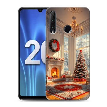 Силиконовый чехол на Huawei Honor 20 Lite с принтом Новый год