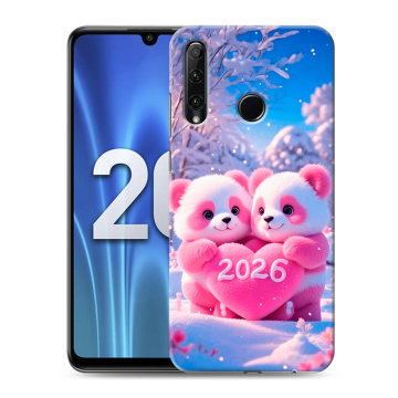 Силиконовый чехол на Huawei Honor 20 Lite с принтом Новый год