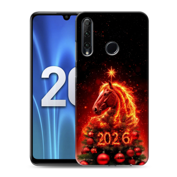 Силиконовый чехол на Huawei Honor 20 Lite с принтом Новый год