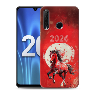 Силиконовый чехол на Huawei Honor 20 Lite с принтом Новый год