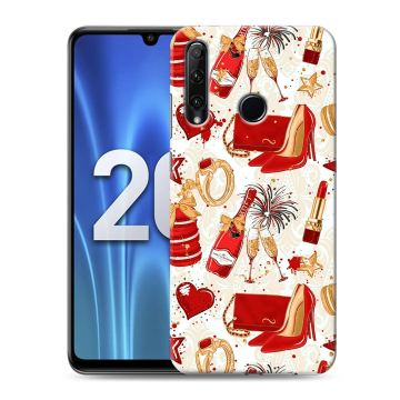 Силиконовый чехол на Huawei Honor 20 Lite с принтом Новый год