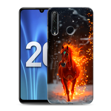 Силиконовый чехол на Huawei Honor 20 Lite с принтом Новый год