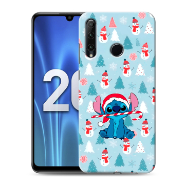 Силиконовый чехол на Huawei Honor 20 Lite с принтом Стич Новый год