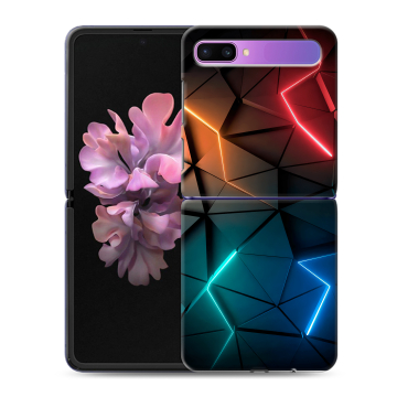 Пластиковый чехол на Samsung Galaxy Z Flip с принтом Абстракция неон Пластиковый чехол на Samsung Galaxy Z Flip с принтом Абстракция неон