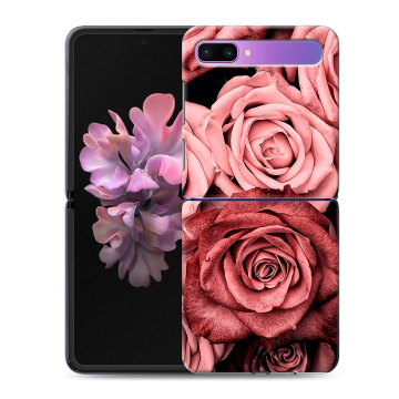 Пластиковый чехол на Samsung Galaxy Z Flip с принтом Цветы розы Пластиковый чехол на Samsung Galaxy Z Flip с принтом Цветы розы