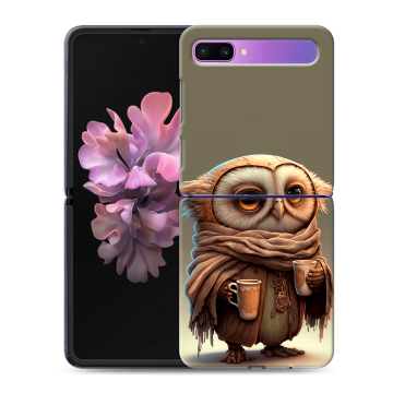 Пластиковый чехол на Samsung Galaxy Z Flip с принтом Сова Пластиковый чехол на Samsung Galaxy Z Flip с принтом Сова