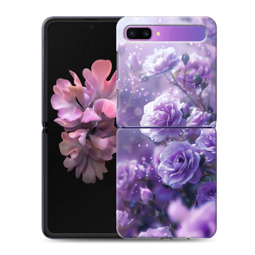 Пластиковый чехол на Samsung Galaxy Z Flip с принтом Розы цветы Пластиковый чехол на Samsung Galaxy Z Flip с принтом Розы цветы