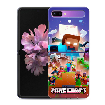 Пластиковый чехол на Samsung Galaxy Z Flip с принтом Майнкрафт Minecraft Пластиковый чехол на Samsung Galaxy Z Flip с принтом Майнкрафт Minecraft