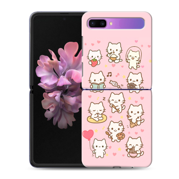 Пластиковый чехол на Samsung Galaxy Z Flip с принтом Hello Kitty Хелоу Кити Пластиковый чехол на Samsung Galaxy Z Flip с принтом Hello Kitty Хелоу Кити