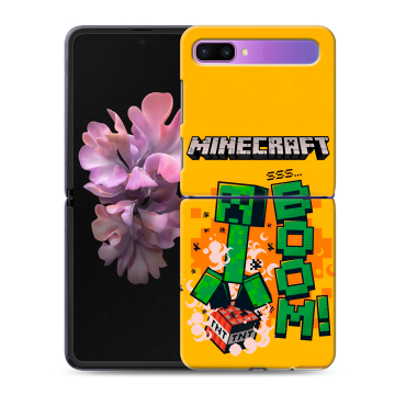 Пластиковый чехол на Samsung Galaxy Z Flip с принтом Майнкрафт Minecraft Пластиковый чехол на Samsung Galaxy Z Flip с принтом Майнкрафт Minecraft