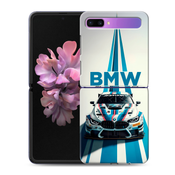 Пластиковый чехол на Samsung Galaxy Z Flip с принтом БМВ BMW Пластиковый чехол на Samsung Galaxy Z Flip с принтом БМВ BMW