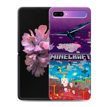 Пластиковый чехол на Samsung Galaxy Z Flip с принтом Майнкрафт Minecraft Пластиковый чехол на Samsung Galaxy Z Flip с принтом Майнкрафт Minecraft