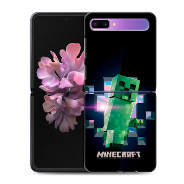 Пластиковый чехол на Samsung Galaxy Z Flip с принтом Майнкрафт Minecraft Пластиковый чехол на Samsung Galaxy Z Flip с принтом Майнкрафт Minecraft
