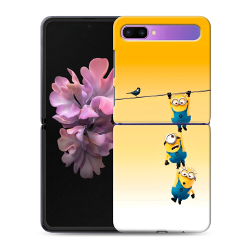 Пластиковый чехол на Samsung Galaxy Z Flip с принтом Миньоны Пластиковый чехол на Samsung Galaxy Z Flip с принтом Миньоны