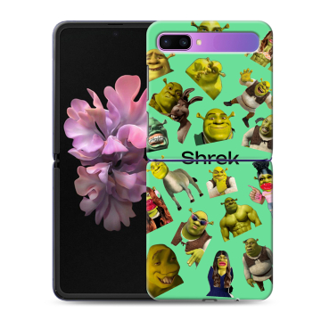 Пластиковый чехол на Samsung Galaxy Z Flip с принтом Шрек Shrek Пластиковый чехол на Samsung Galaxy Z Flip с принтом Шрек Shrek