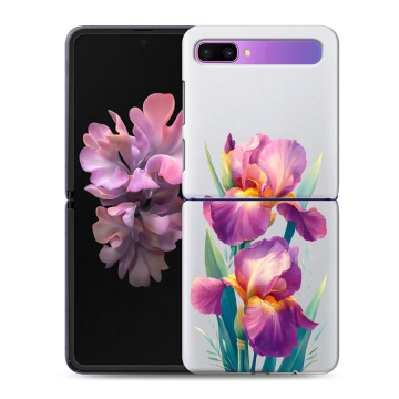 Пластиковый чехол на Samsung Galaxy Z Flip с принтом Цветы орхидеи Пластиковый чехол на Samsung Galaxy Z Flip с принтом Цветы орхидеи