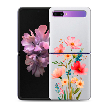 Пластиковый чехол на Samsung Galaxy Z Flip с принтом Цветы Пластиковый чехол на Samsung Galaxy Z Flip с принтом Цветы