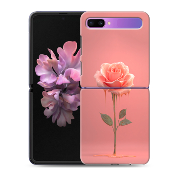 Пластиковый чехол на Samsung Galaxy Z Flip с принтом Розовая роза Пластиковый чехол на Samsung Galaxy Z Flip с принтом Розовая роза
