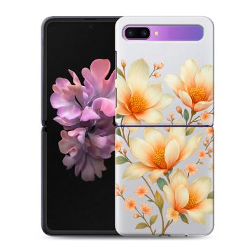 Пластиковый чехол на Samsung Galaxy Z Flip с принтом Цветы Пластиковый чехол на Samsung Galaxy Z Flip с принтом Цветы