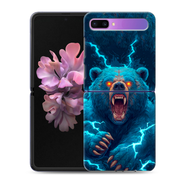 Пластиковый чехол на Samsung Galaxy Z Flip с принтом Медведь Пластиковый чехол на Samsung Galaxy Z Flip с принтом Медведь