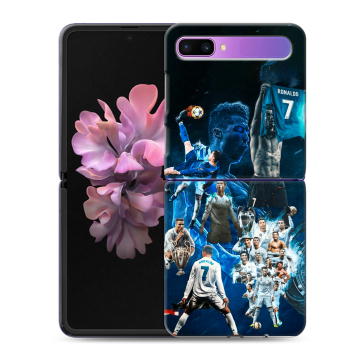 Пластиковый чехол на Samsung Galaxy Z Flip с принтом Реал Роналдо Пластиковый чехол на Samsung Galaxy Z Flip с принтом Реал Роналдо