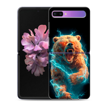 Пластиковый чехол на Samsung Galaxy Z Flip с принтом Медведь Пластиковый чехол на Samsung Galaxy Z Flip с принтом Медведь