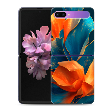 Пластиковый чехол на Samsung Galaxy Z Flip с принтом Цветы Пластиковый чехол на Samsung Galaxy Z Flip с принтом Цветы