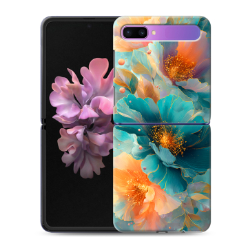Пластиковый чехол на Samsung Galaxy Z Flip с принтом Цветы Пластиковый чехол на Samsung Galaxy Z Flip с принтом Цветы