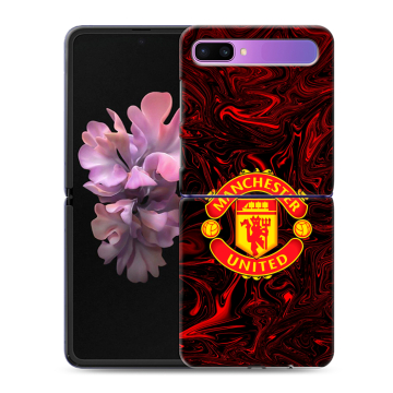 Пластиковый чехол на Samsung Galaxy Z Flip с принтом Manchester United Пластиковый чехол на Samsung Galaxy Z Flip с принтом Manchester United