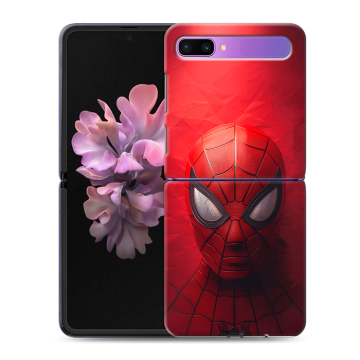 Пластиковый чехол на Samsung Galaxy Z Flip с принтом Spiderman Человек паук