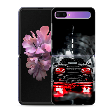 Пластиковый чехол на Samsung Galaxy Z Flip с принтом BMW БМВ Пластиковый чехол на Samsung Galaxy Z Flip с принтом BMW БМВ