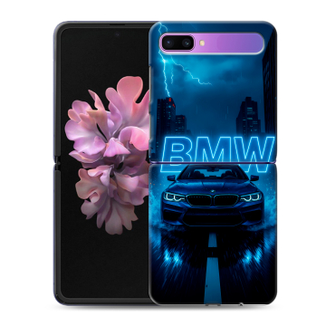 Пластиковый чехол на Samsung Galaxy Z Flip с принтом BMW БМВ